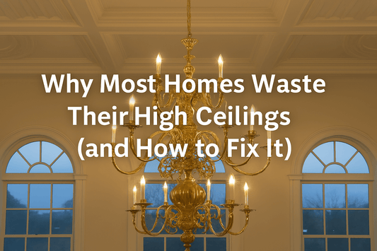 Why Most Homes Waste Their High Ceilings (and How to Fix It by Huiye rotating chandelier lift system)
