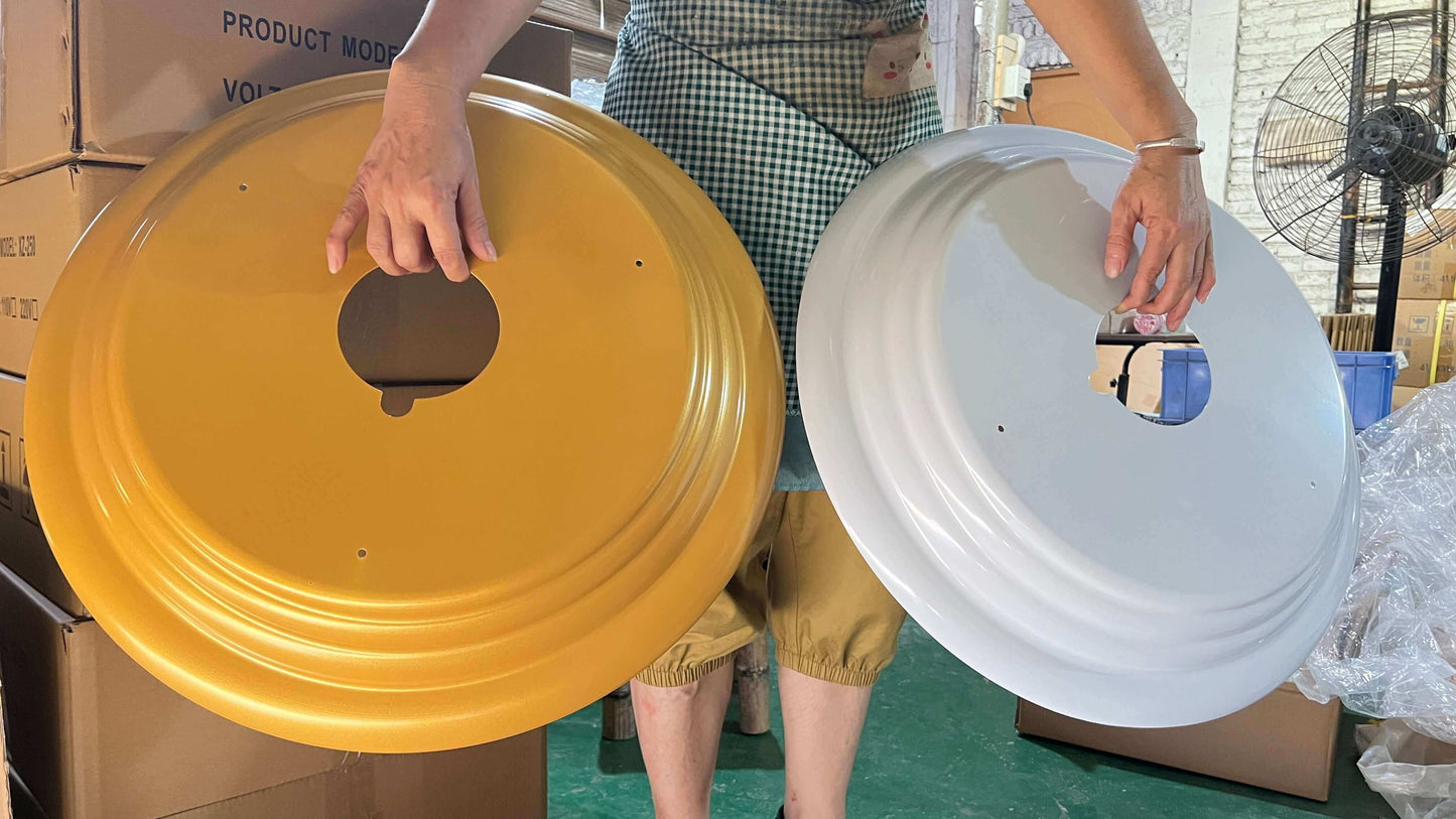 white cover and golden cover for Huiye chandelier hoist