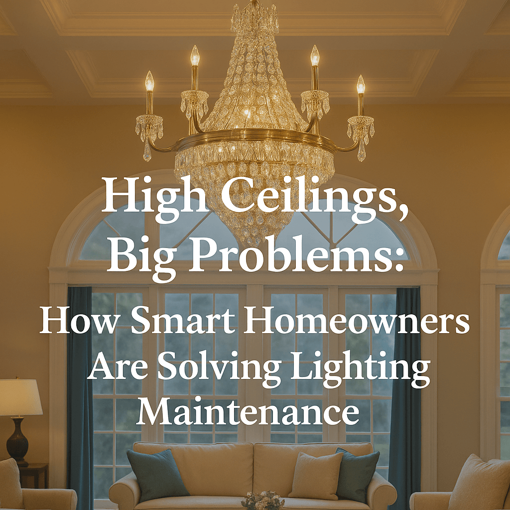 High Ceilings, Big Problems: How Smart Homeowners Are Solving Lighting Maintenance