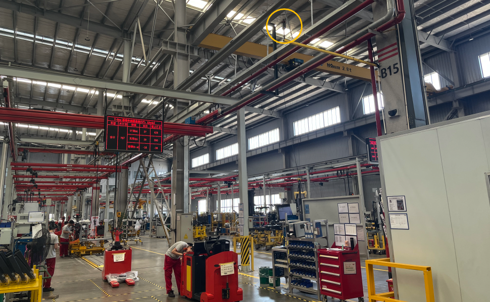 Factory of rotating chandelier lift