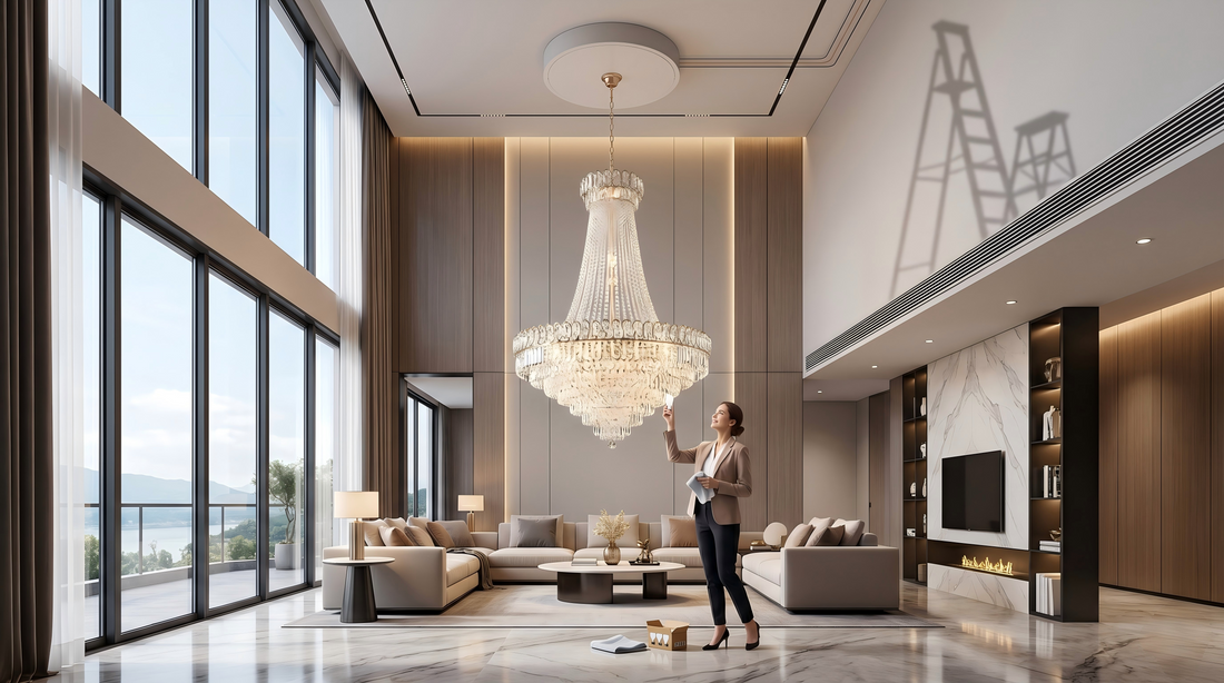 The Biggest Mistake People Make in High-Ceiling Living Room Decor (And How to Avoid It)