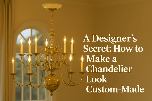 A Designer’s Secret: How to Make a Chandelier Look Custom-Made (Huiye rotating chandelier lift)