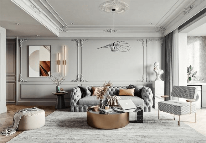 Picture of Bedroom with Huiye chandelier lift system