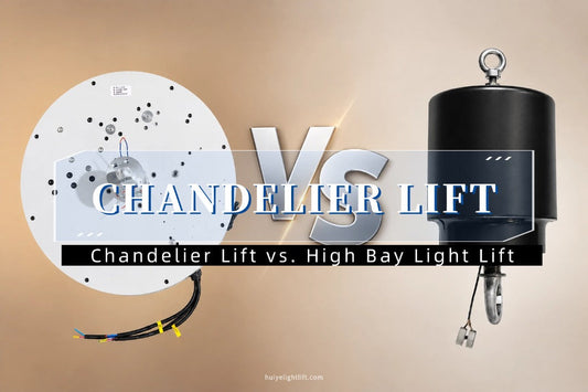 Chandelier Lift vs. High Bay Light Lift: What's the Difference?