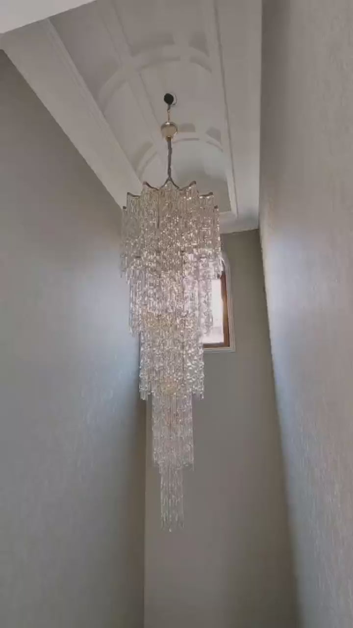 Sloped concrete ceiling